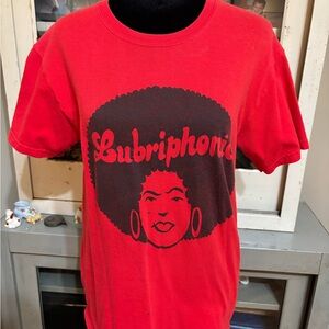 Lubriphonic The Gig is Up Concert Red Graphic T-Shirt